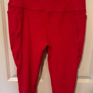 Beyond Yoga Bold Red Leggings